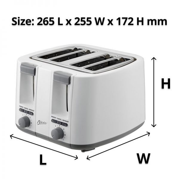 Toaster - Nero 4 Slice Toaster