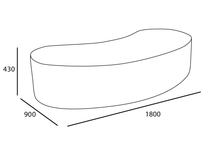 Ottoman - Kidney Ottoman